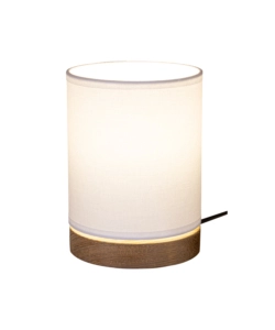 LAMPADA DA TAVOLO ONLI "KAMO" LEGNO E TESSUTO, E27